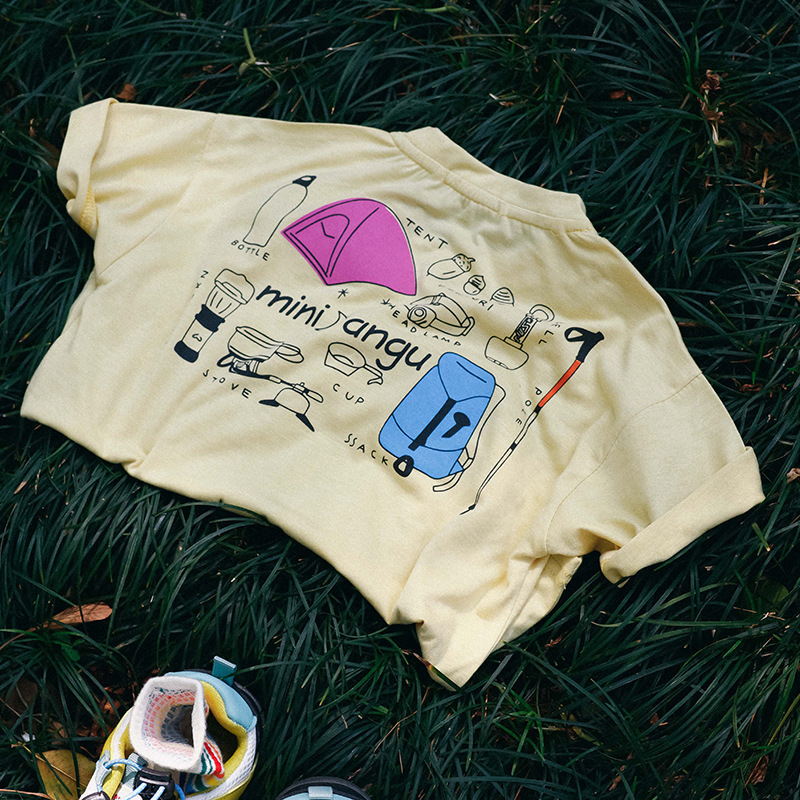 女童透氣柔軟速乾短袖t恤