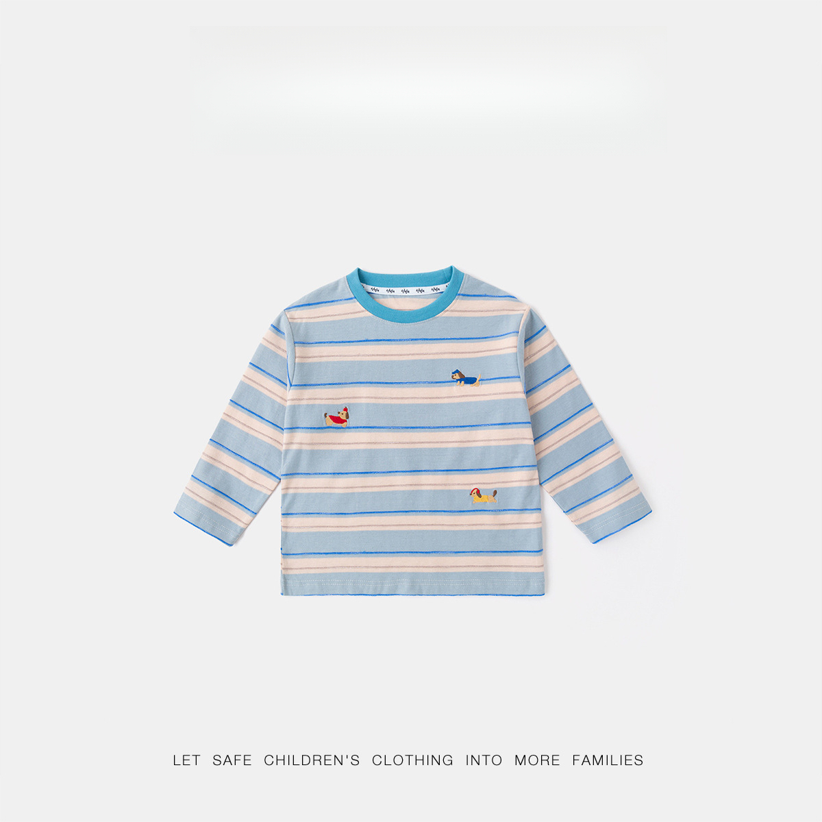 春季童裝長袖條紋T賉