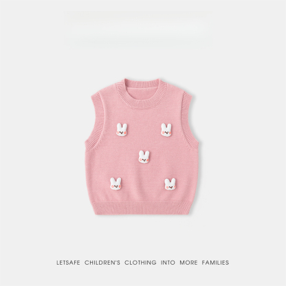 春秋兒童立體針織背心