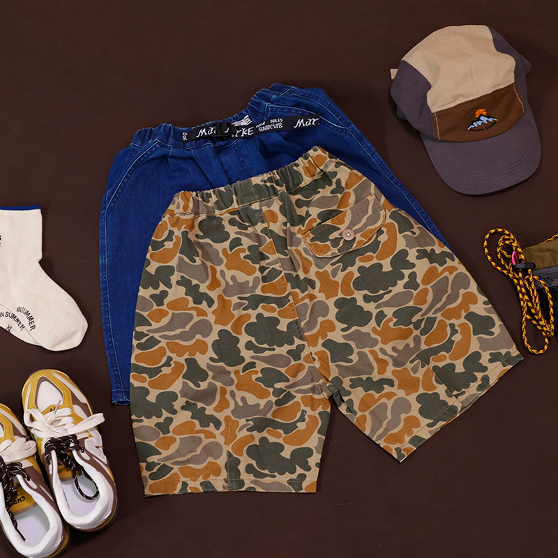 男童夏季戶外迷彩短褲