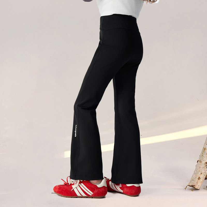 春季女童修身彈力微喇褲