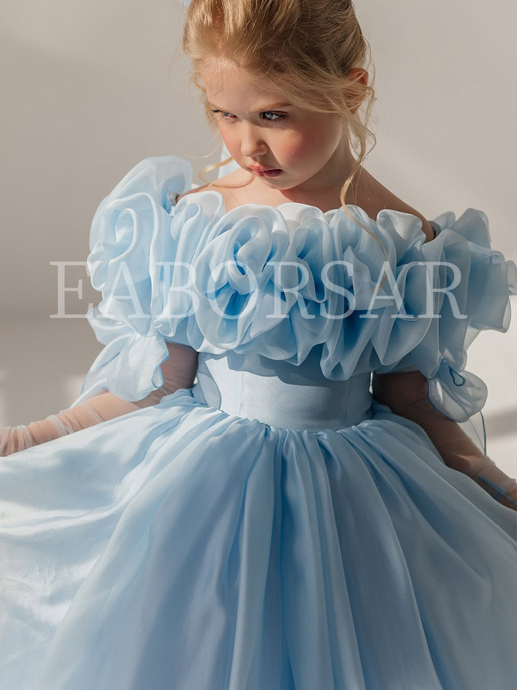 藍色花朵公主裙