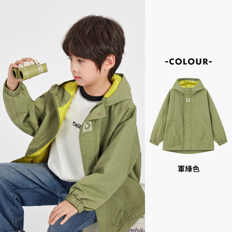 男童春秋款保暖登山服外套
