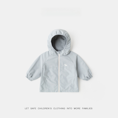 4級防潑水兒童軟殼加絨戶外夾克