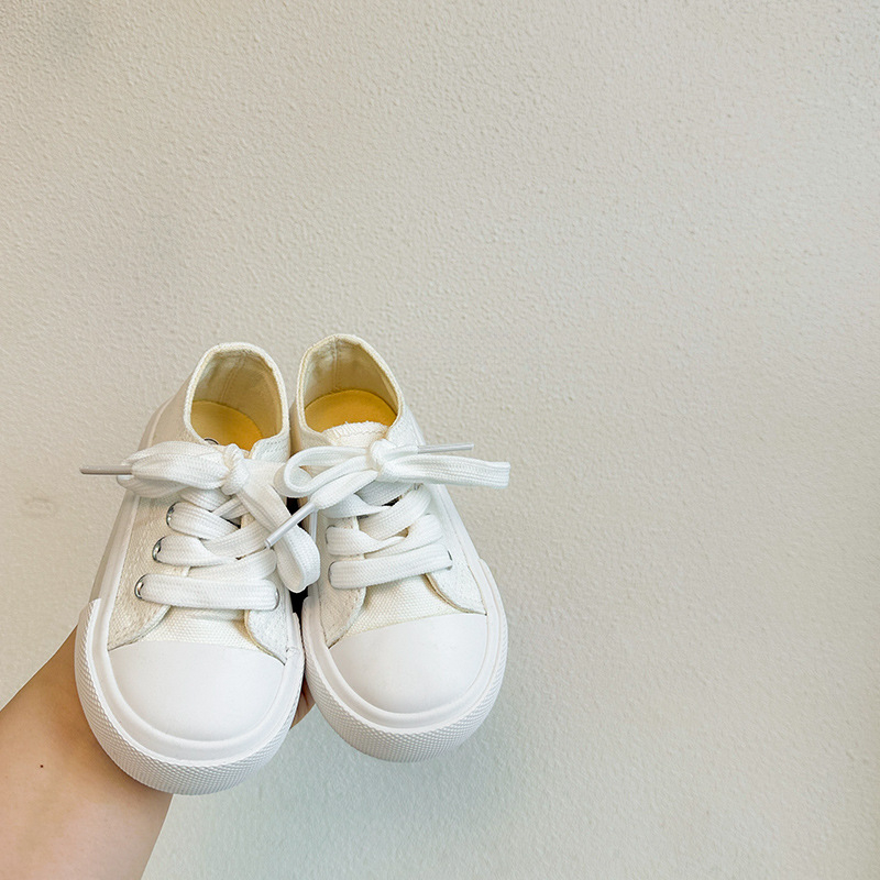 韓版糖果色兒童春秋帆布鞋