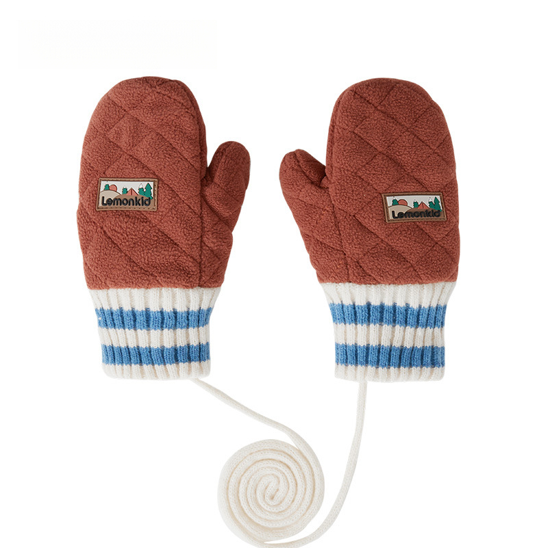 兒童冬帽圍手套一體