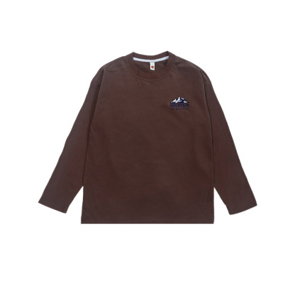 兒童秋季戶純棉圓領長袖T恤