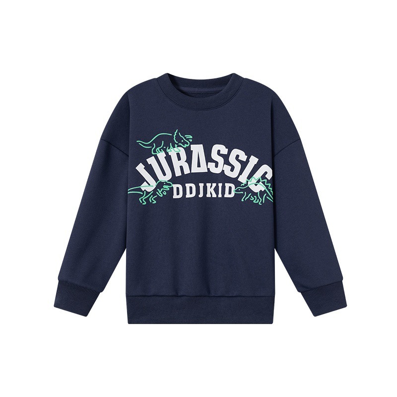 男童春秋款字母恐龍印花衛衣