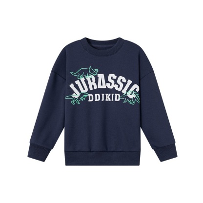 男童春秋款字母恐龍印花衛衣