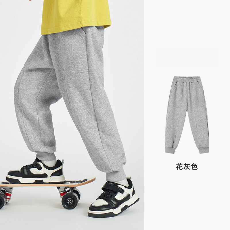 春秋款男童中大童簡約運動褲