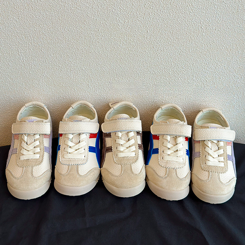 韓版兒童真皮春秋款休閒運動鞋