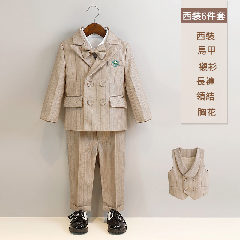 兒童馬甲襯衫西服男童