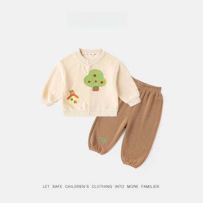 兒童長頸鹿秋季卡通套裝