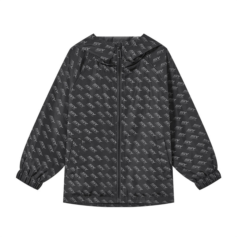 男童戶外時尚印花外套