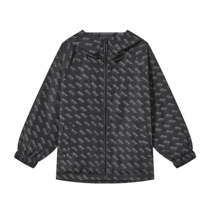 男童戶外時尚印花外套