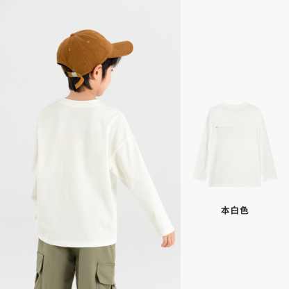 春秋季簡約字母印花T恤