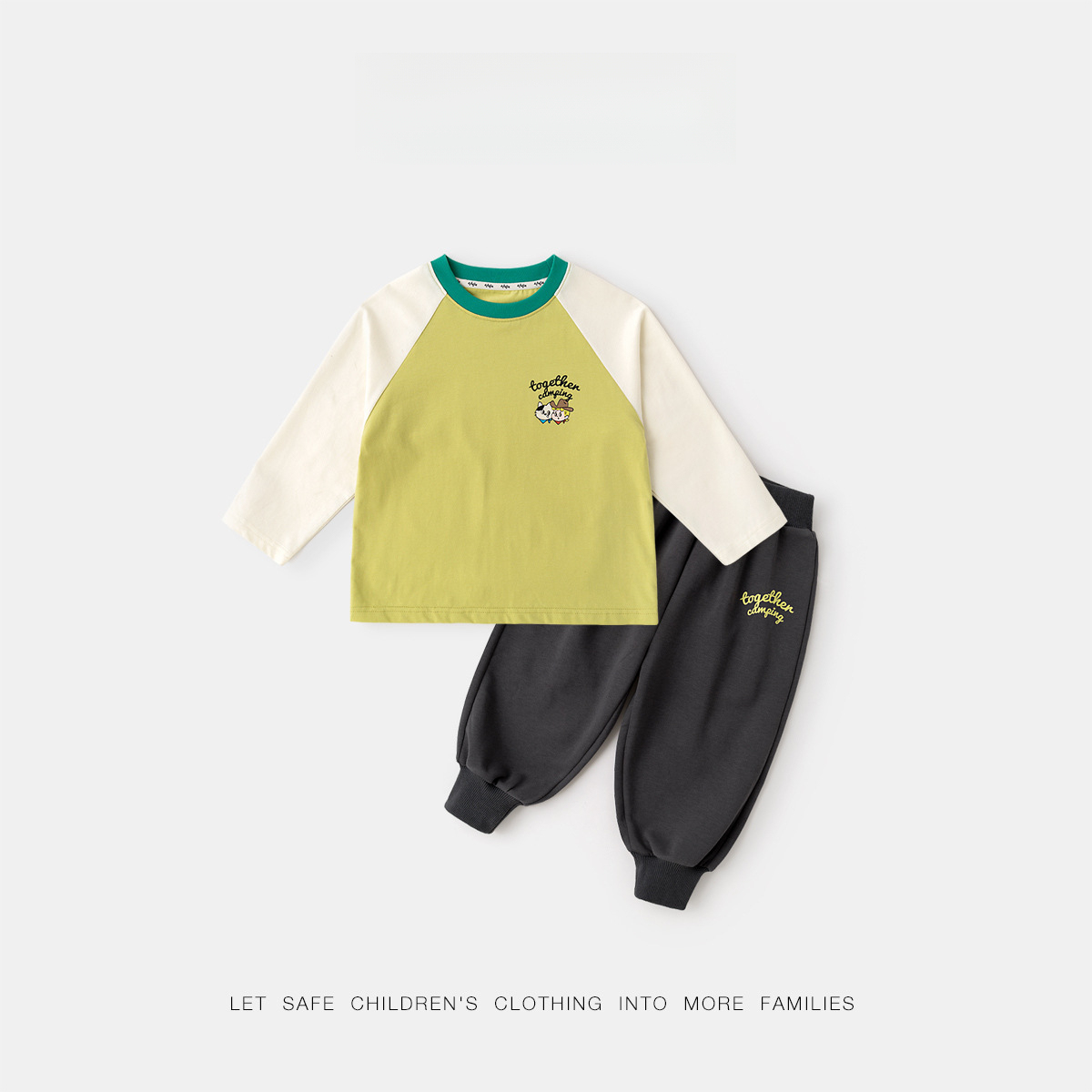 兒童工裝馬甲春季套裝