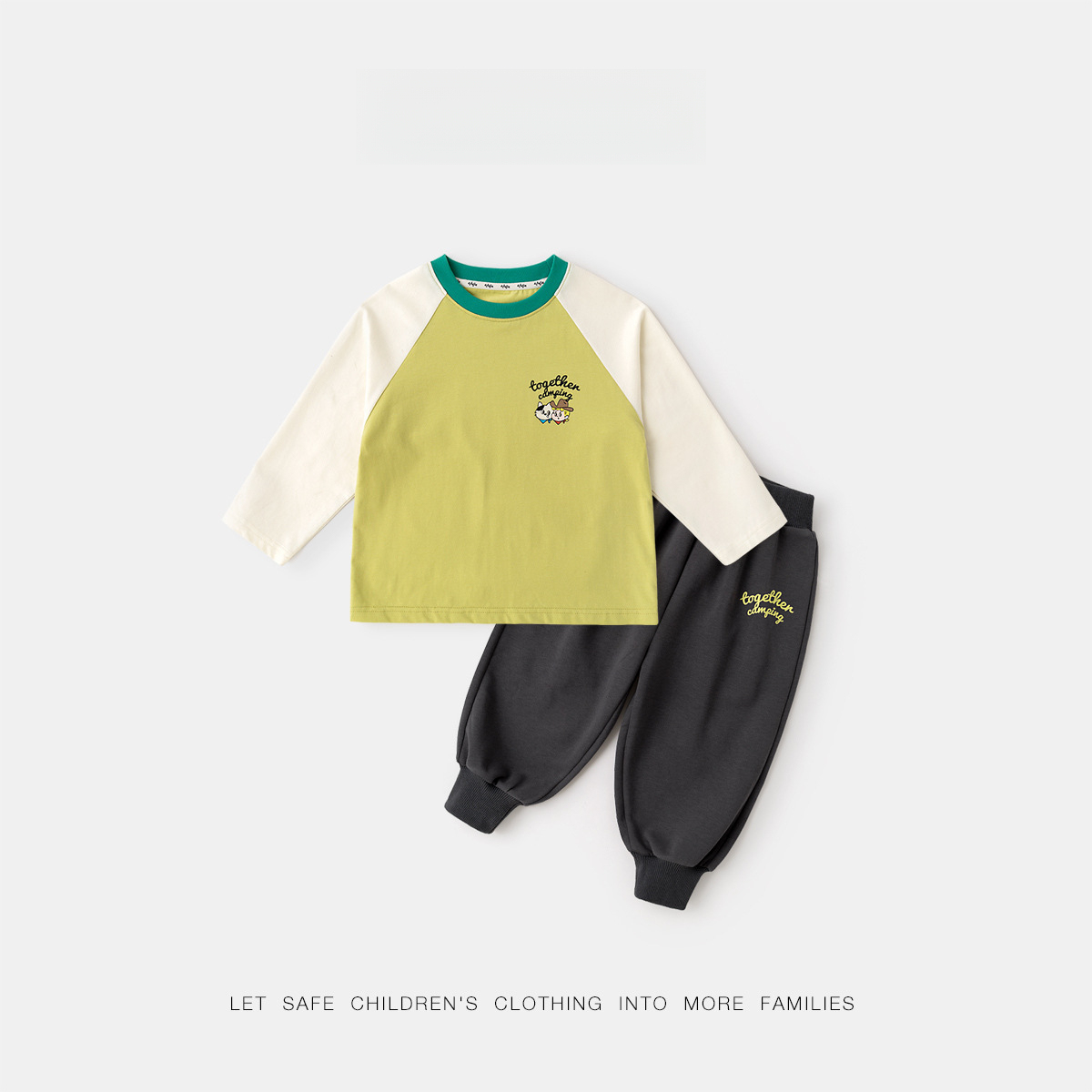 兒童工裝馬甲春季套裝