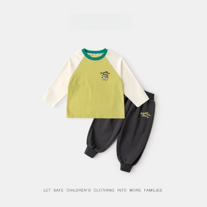 兒童工裝馬甲春季套裝