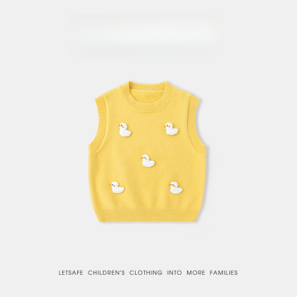 春秋兒童立體針織背心