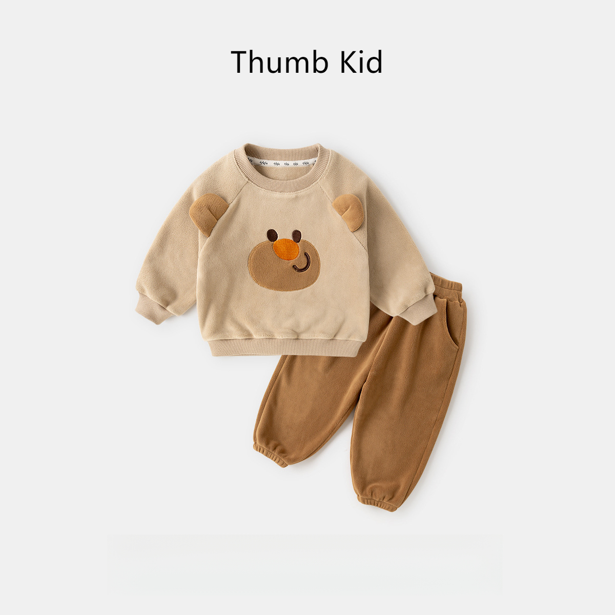 立體小耳朵冬裝衛衣兩件套