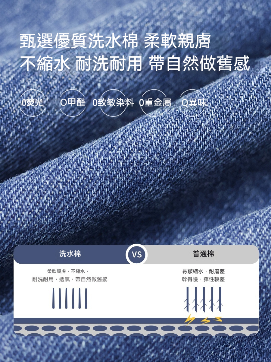 男童春季柔軟束脚字母印花休閑牛仔褲