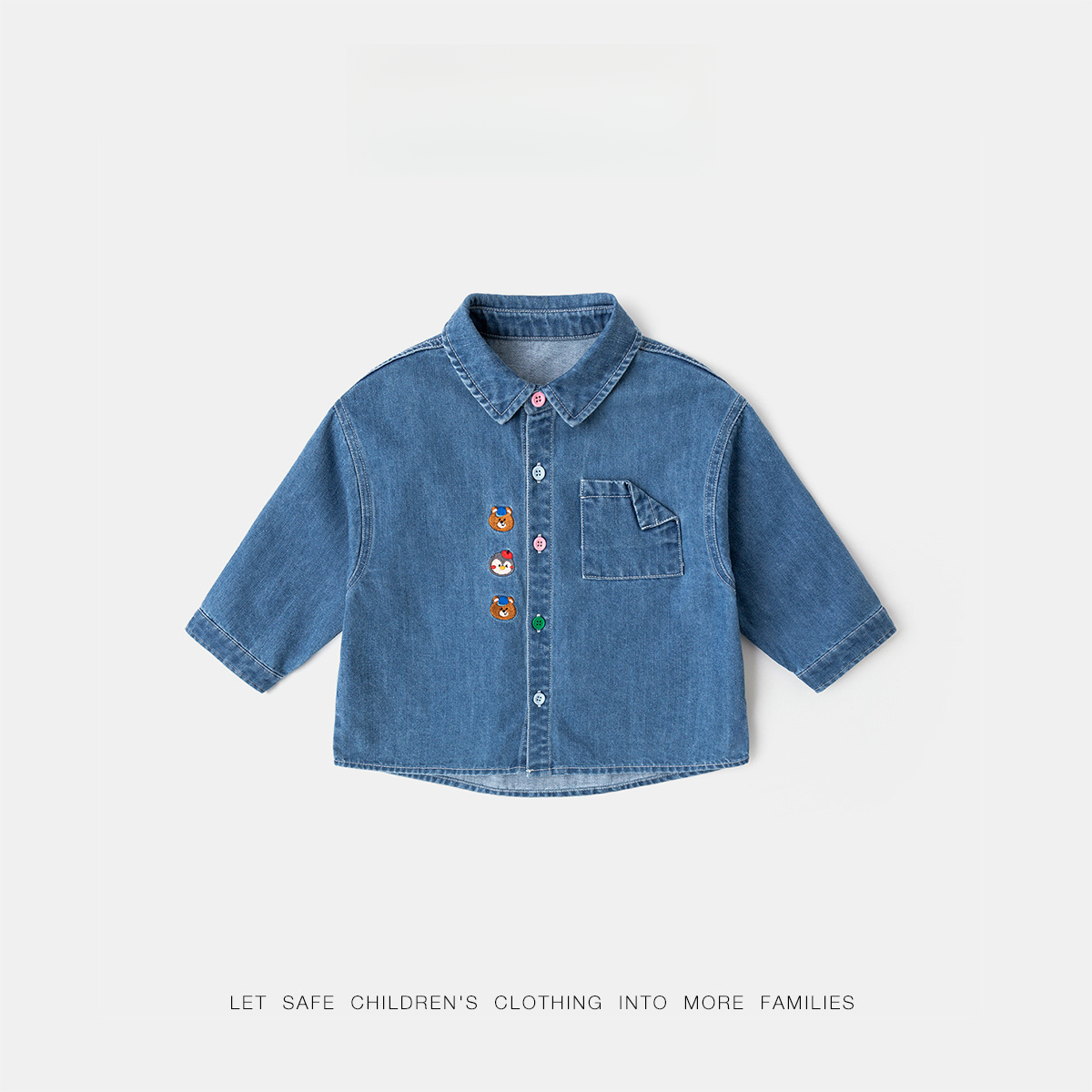 兒童牛仔外套春季