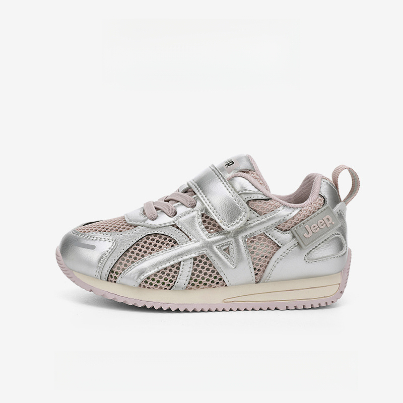 兒童春秋季透氣網面運動鞋