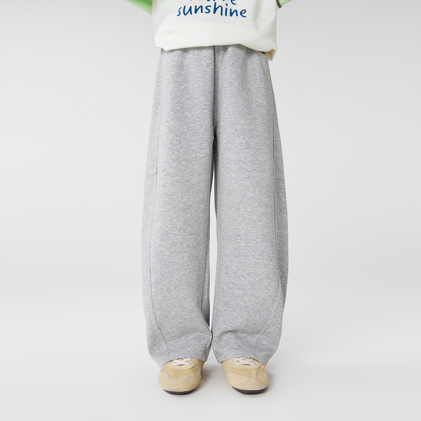 女童春秋時尚彎刀運動褲