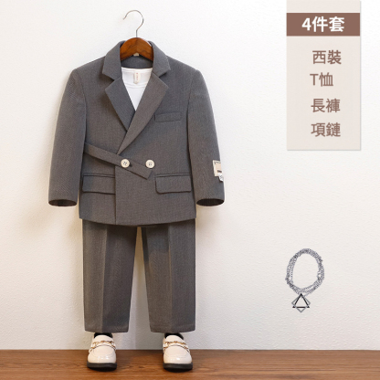 男童設計休閒小西服