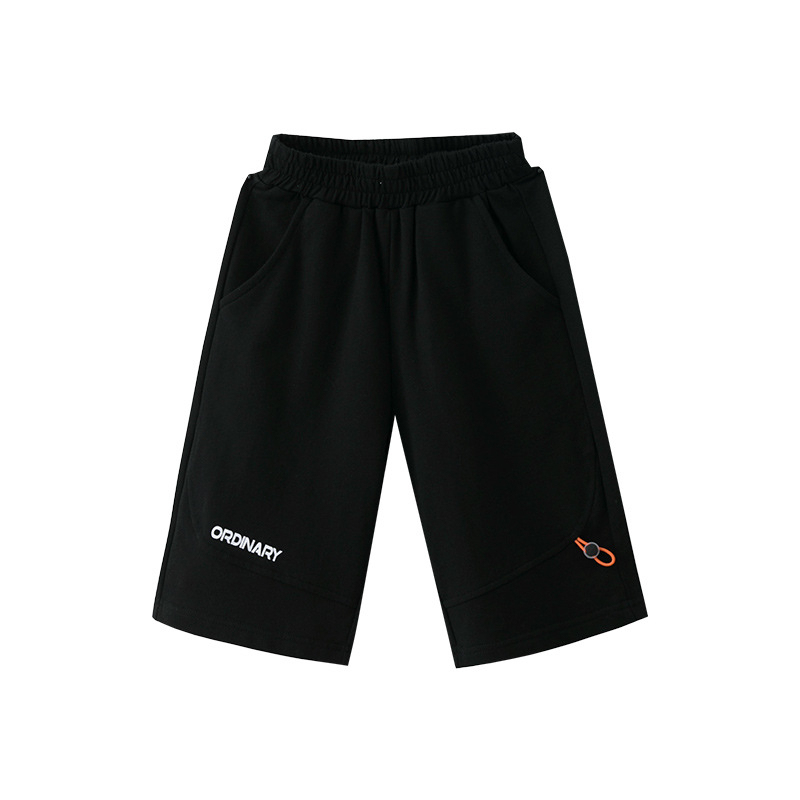 夏季男童純棉寬鬆六分休閑運動軟彈短褲