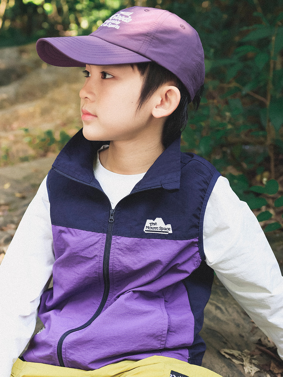 男童春季工裝拼色馬甲背心