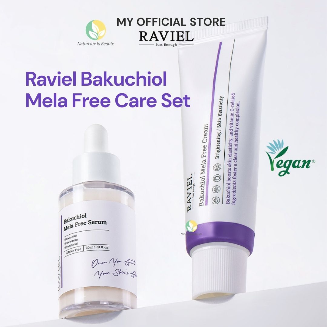 Raviel Bakuchiol Mela Free Care Set | Vegan Retinol | Anti-Aging | Firming | Brightening