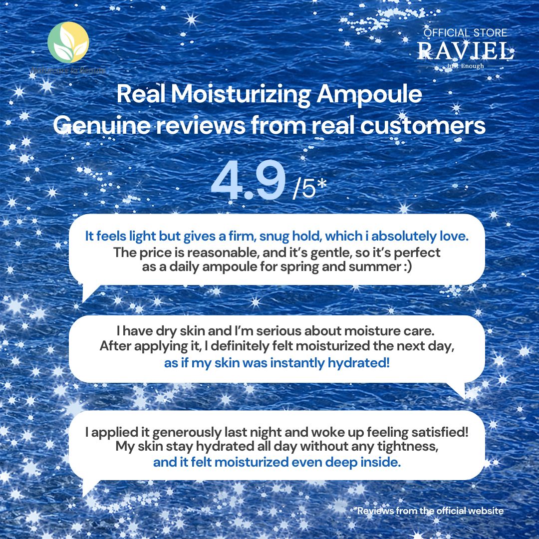 Raviel Biome 8X Hyaluronic Ampoule 30ml | Deep hydration, refine pores, strengthen skin barrier