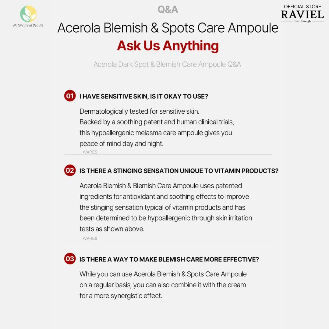 Raviel Acerola Dark Spot & Blemish Care Ampoule 30ml
