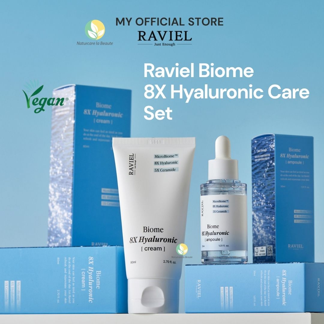Raviel 8X Hyaluronic Care Set | Deep hydration, refine pores and strengthen skin barrier