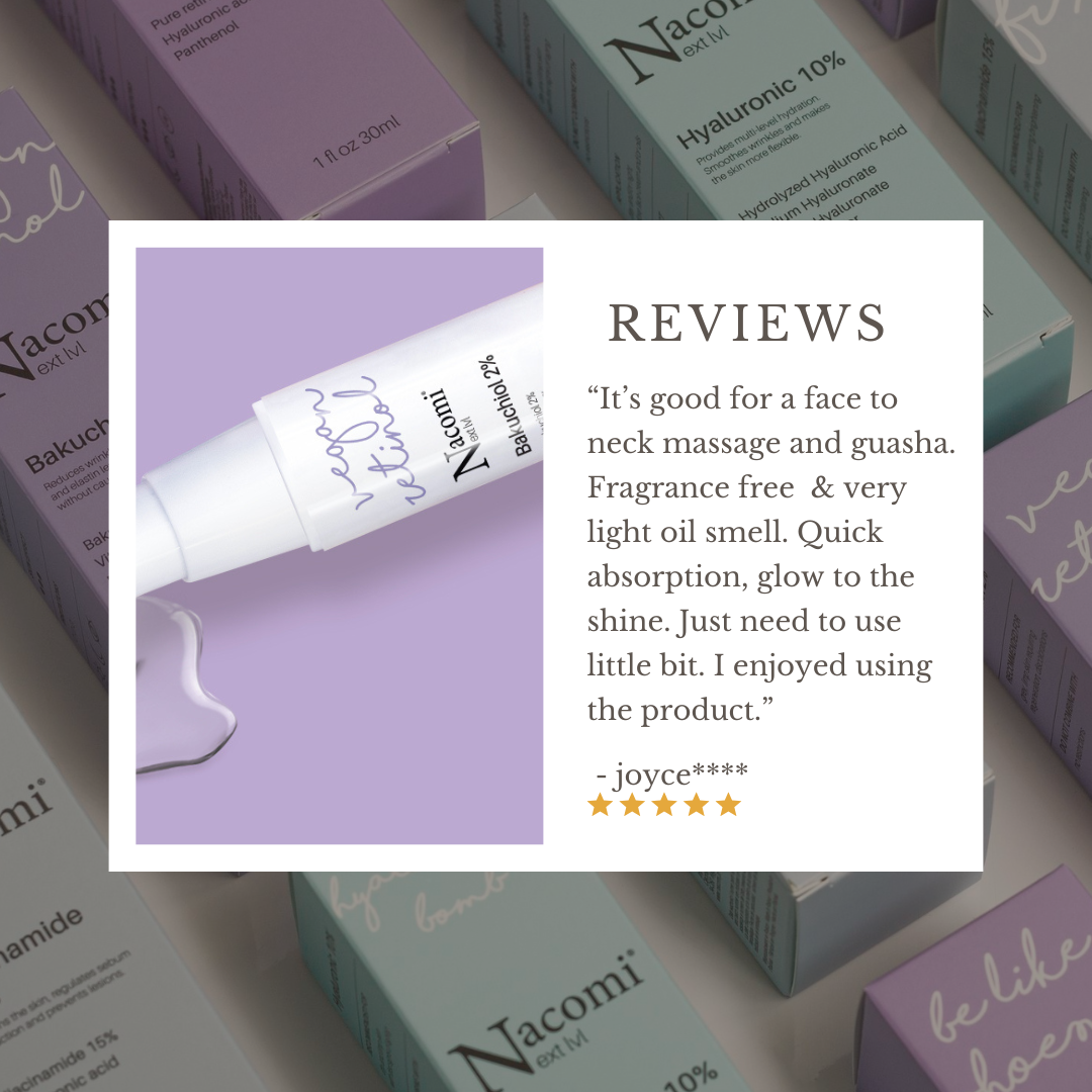 Nacomi Next Level Bakuchiol 2% Face Serum - Vegan Retinol, Anti-Wrinkles & Firming