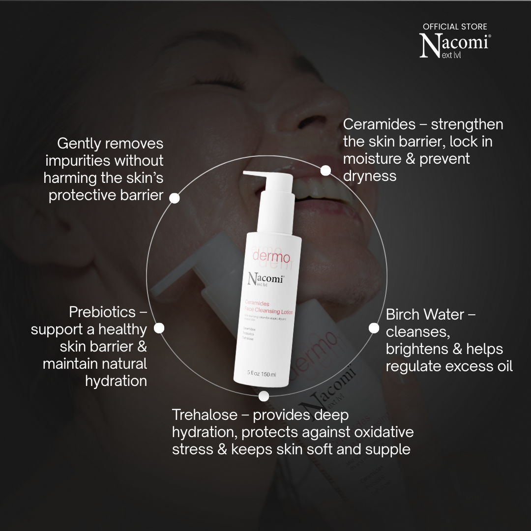 Nacomi Next Level Ceramides Face Cleansing Lotion 150ml 