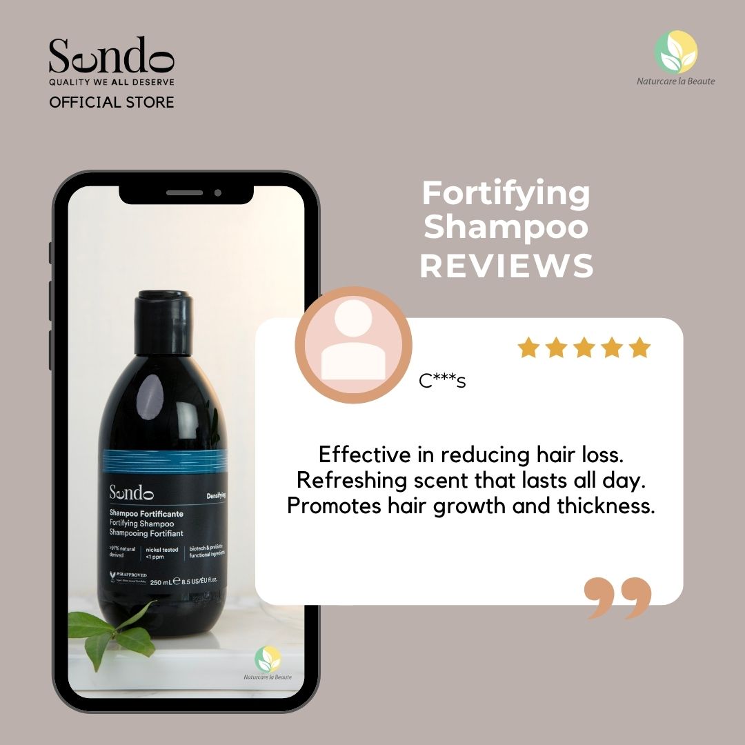 Sendo Fortifying Shampoo 250ml : Anti-Hair Loss , Rambut Gugur 