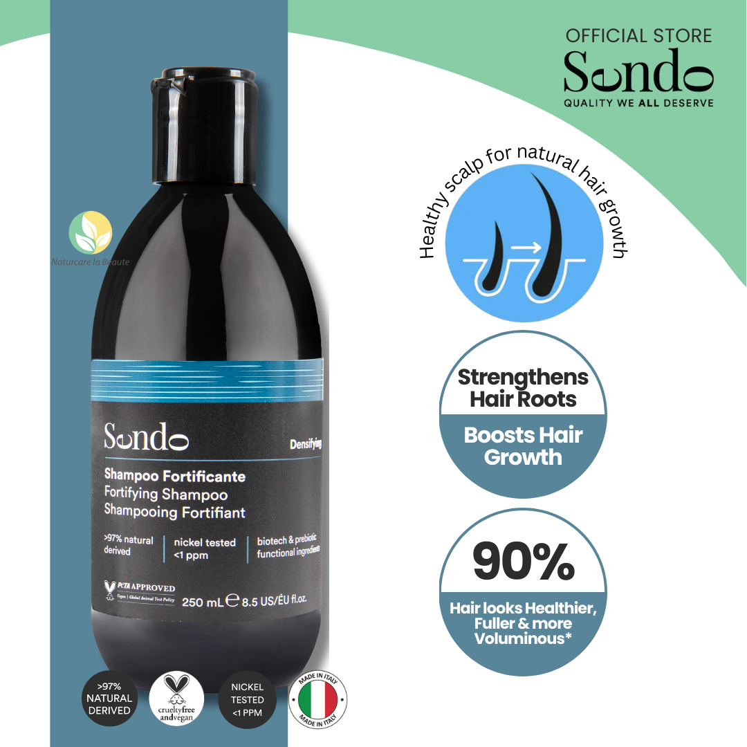 Sendo Fortifying Shampoo 250ml : Anti-Hair Loss , Rambut Gugur 
