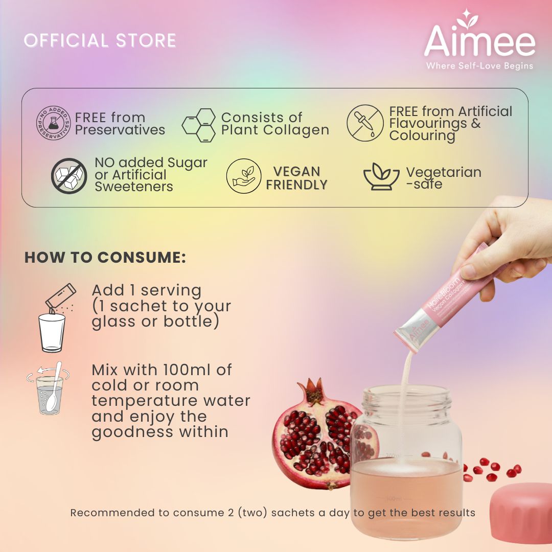 Aimee HairéBloom Vegan Collagen+ - Boost Hair Growth, Thicker Fuller Hair