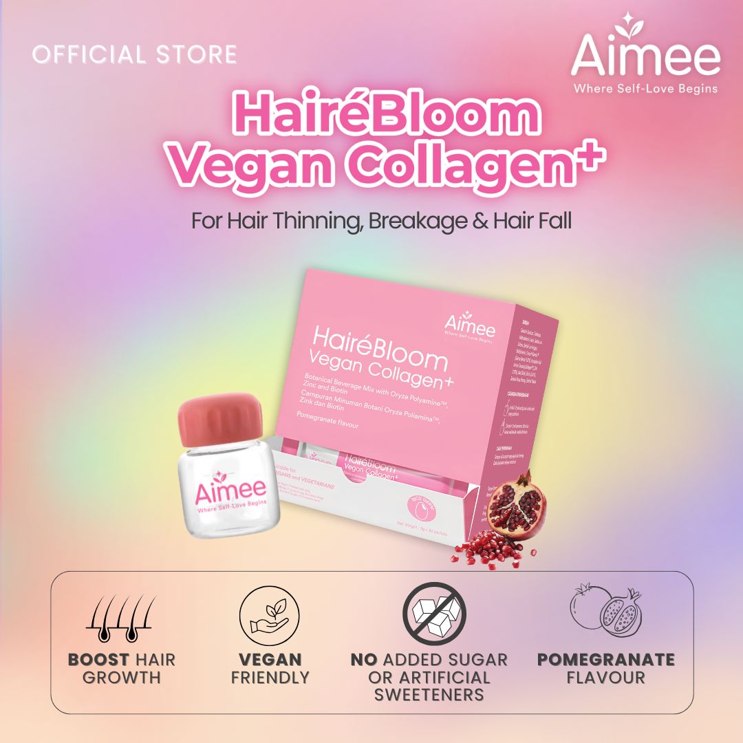 Aimee HairéBloom Vegan Collagen+ - Boost Hair Growth, Thicker Fuller Hair