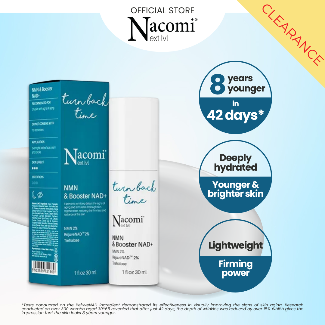 Nacomi Next Level NMN & Booster NAD+ Face Serum - Hydrates, Anti-Wrinkles & Firming