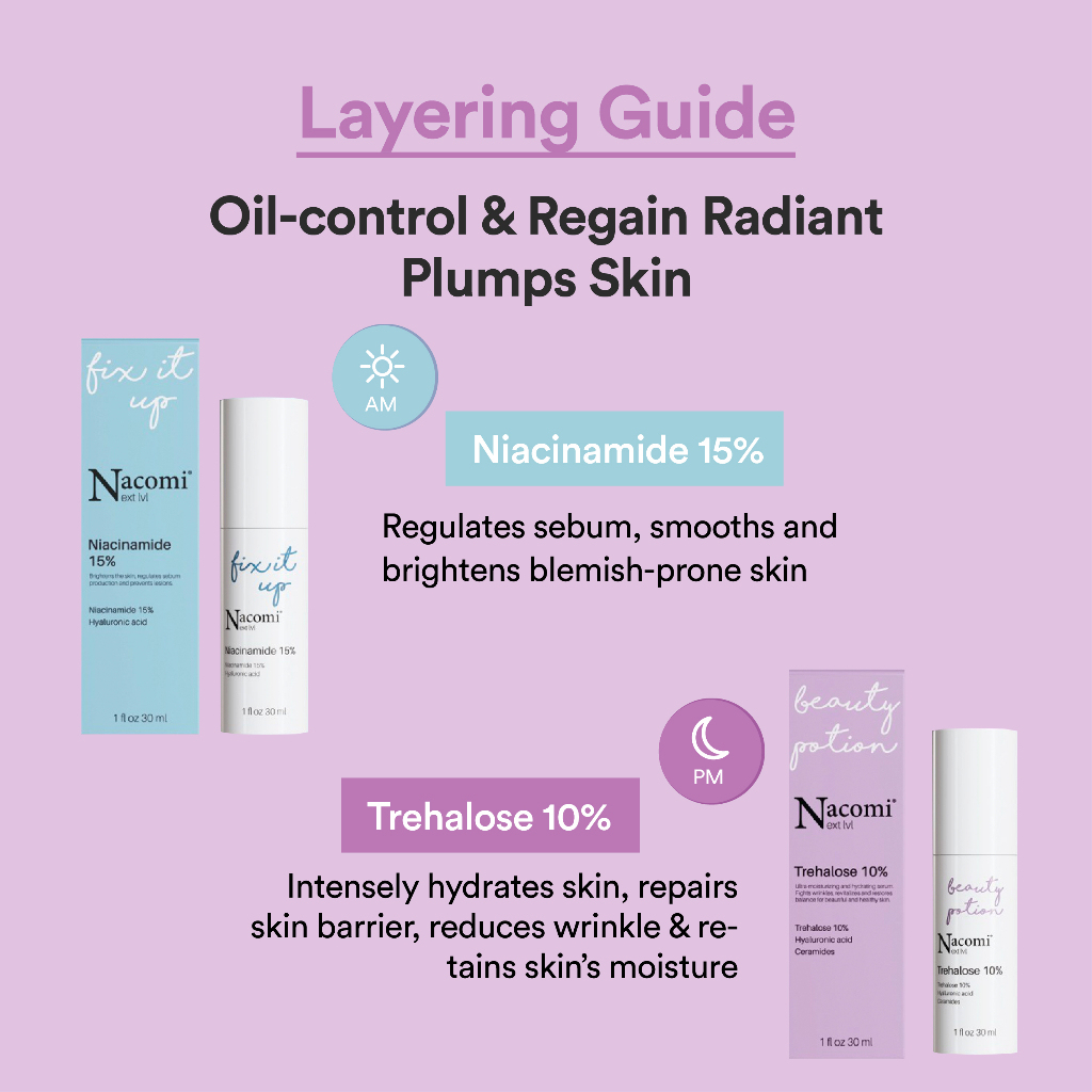 Nacomi Next Level Trehalose 10% Face Serum - Hydrates & Restores Skin Barrier