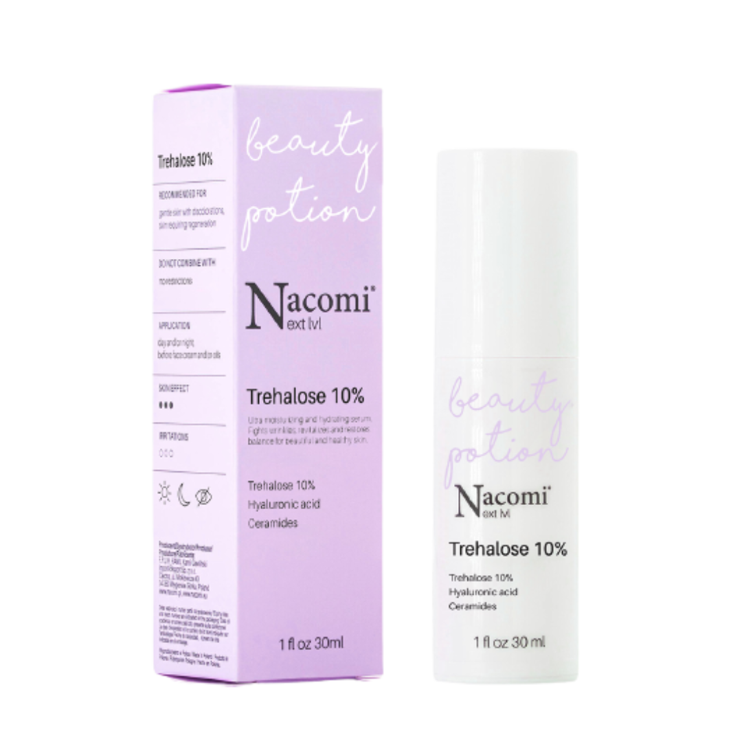 Nacomi Next Level Trehalose 10% Face Serum - Hydrates & Restores Skin Barrier