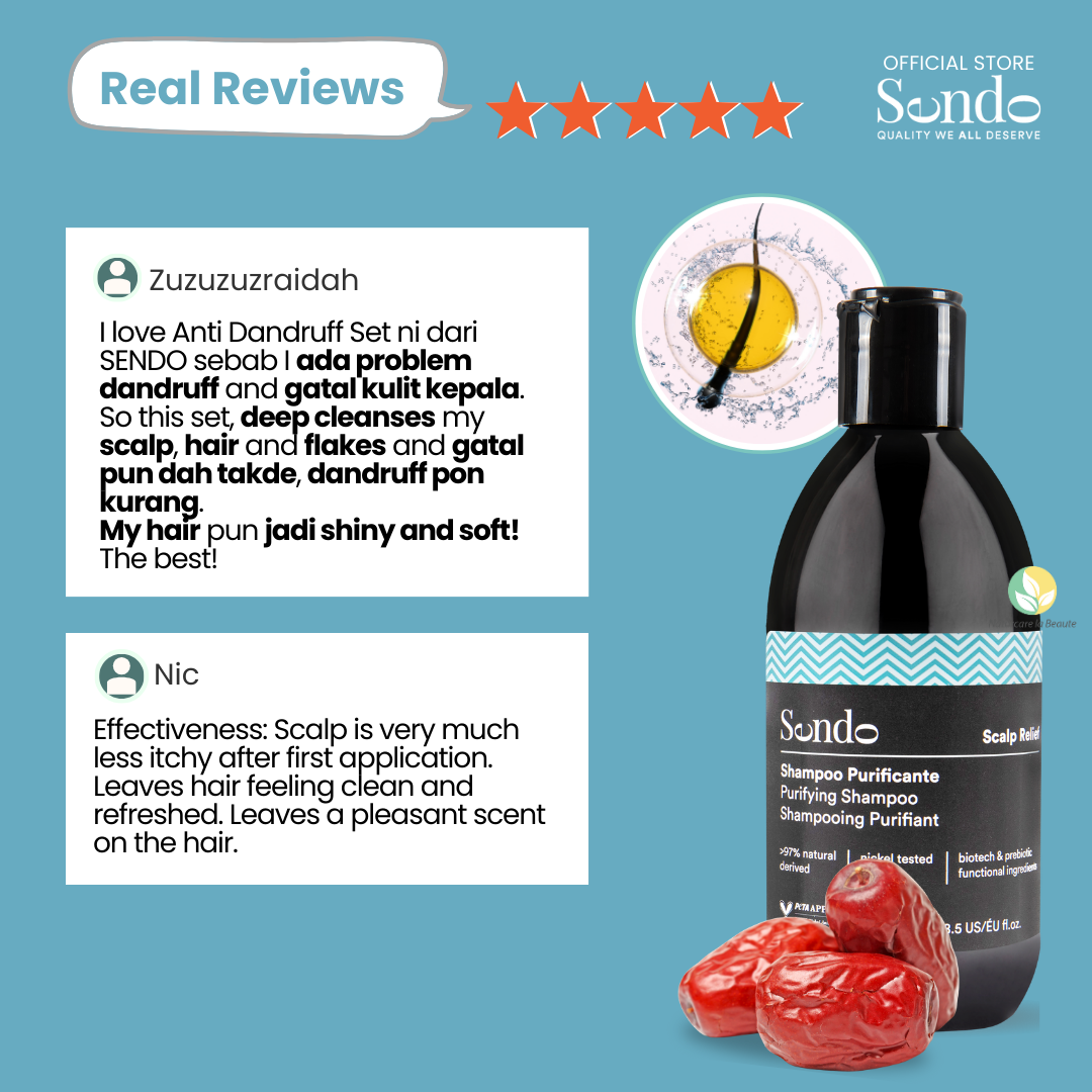 Sendo Purifying Shampoo 250ml (Anti-dandruff & Relief Itchiness)