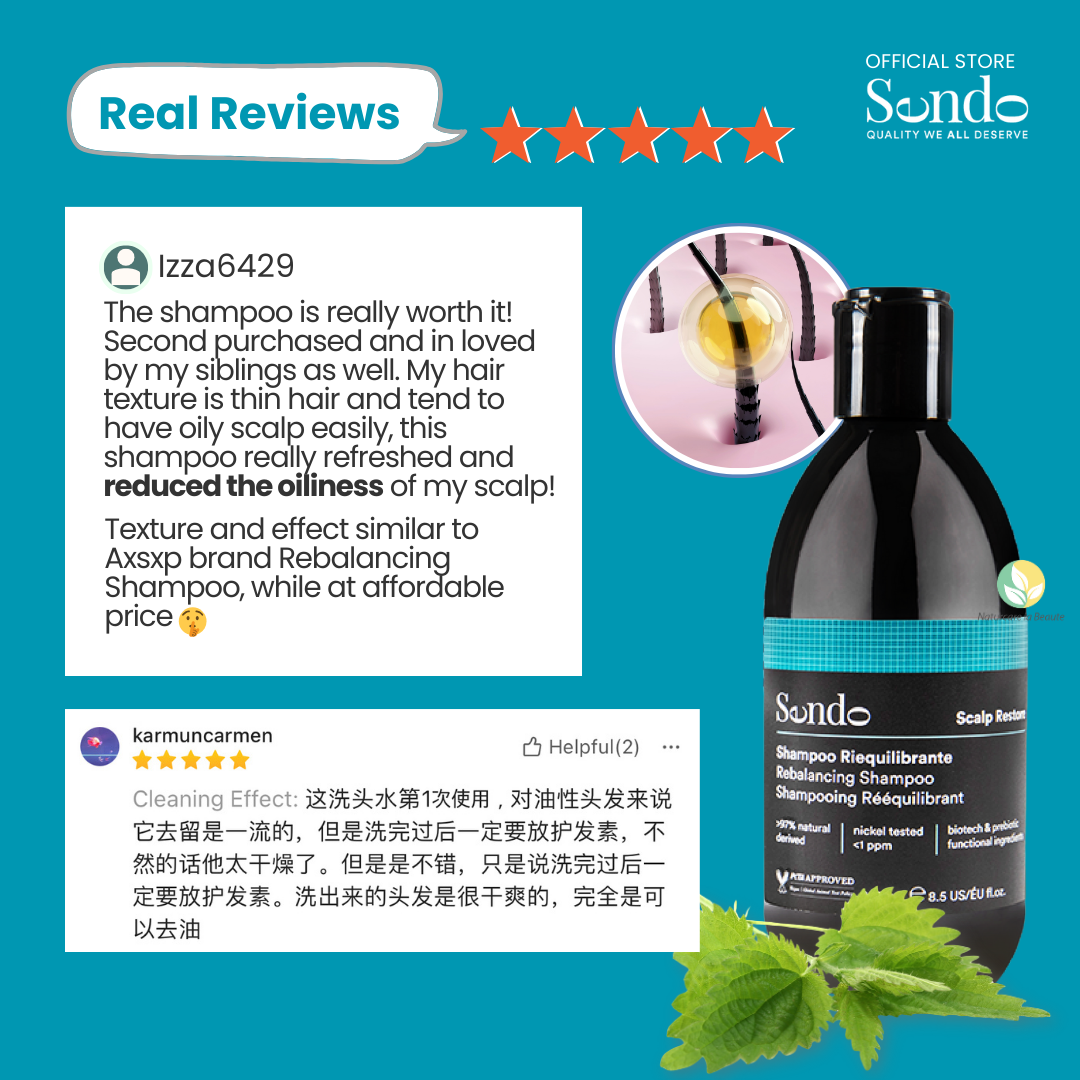 Sendo Rebalancing Shampoo 250ml (Oily Scalp and Hair)