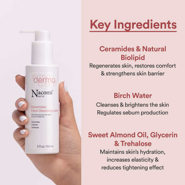 Nacomi Next Level Ceramides Face Cleansing Lotion150ml