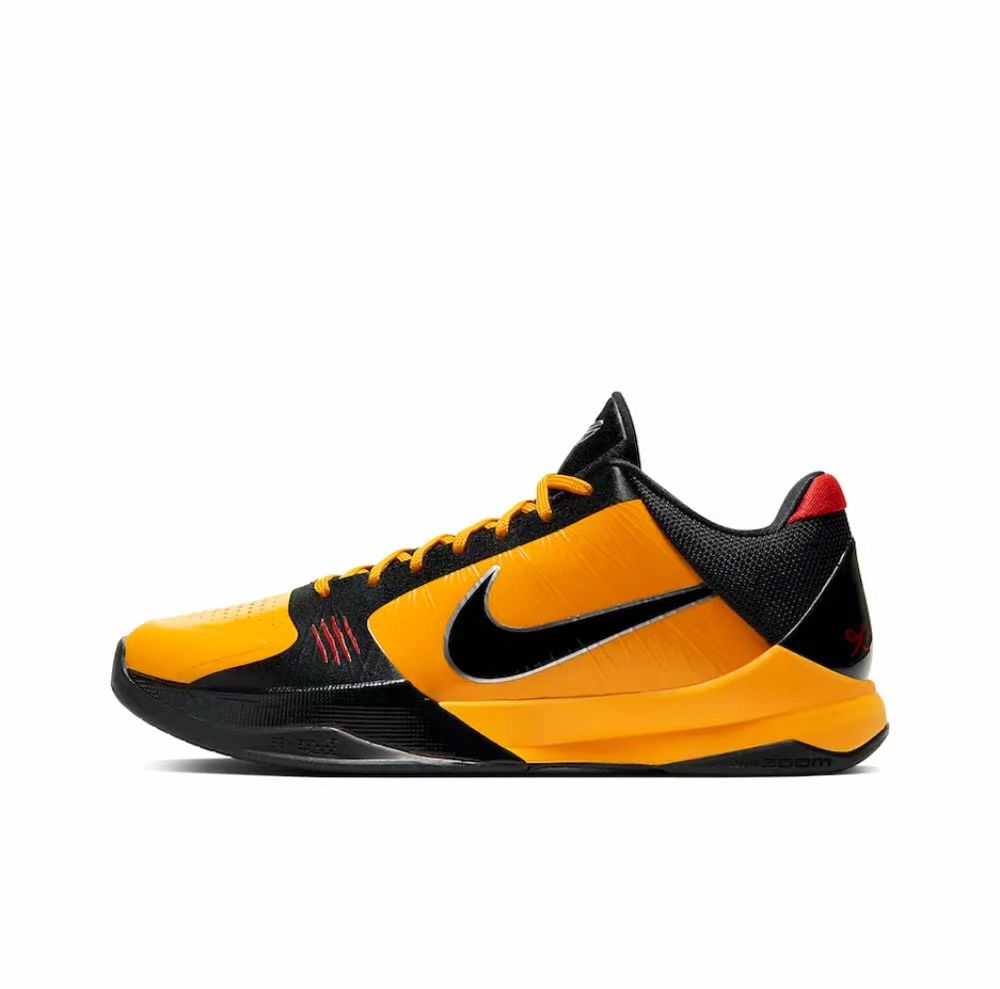 Nike Zoom Kobe 5 Protro "Bruce Lee" Bruce Lee Low Top Basketball Shoes Black Yellow Unisex