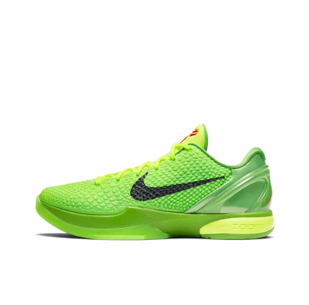 Nike Zoom Kobe 6 Protro "Green Apple" Kobe 6 Green Hornet 2020 Replica Low Top Solid Basketball Shoes Fluorescent Green Unisex